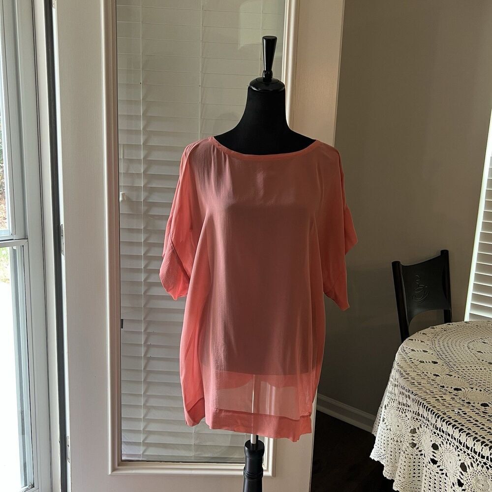 Eileen Fisher Women’s Top XS 100% Silk Oversized Shell Sheet